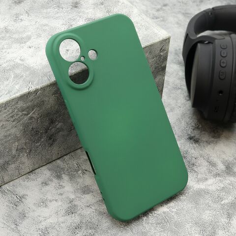 Zastitna futrola VELVET TOUCH - iPhone 16 (6.1) tamno zelena (MS).