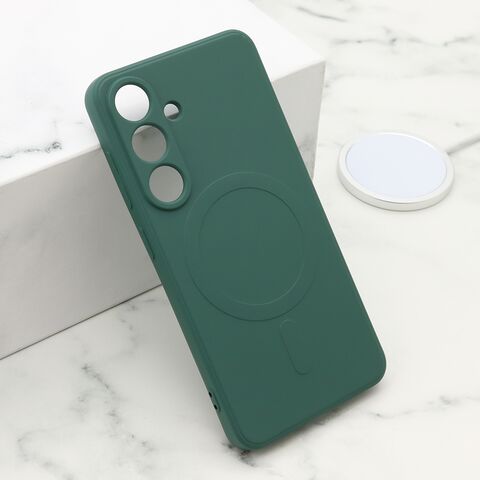 Zastitna futrola VELVET TOUCH MagSafe - Samsung S931 Galaxy S25 5G tamno zelena (MS).