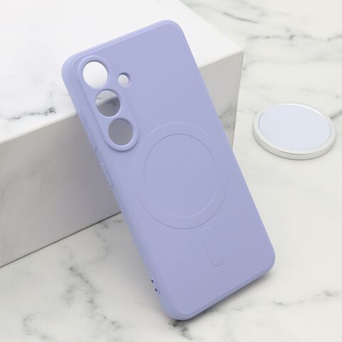 Zastitna futrola VELVET TOUCH MagSafe - Samsung S931 Galaxy S25 5G ljubicasta (MS).