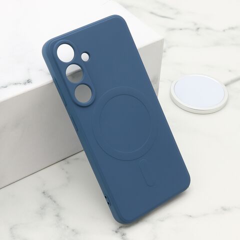 Zastitna futrola VELVET TOUCH MagSafe - Samsung S931 Galaxy S25 5G plava (MS).