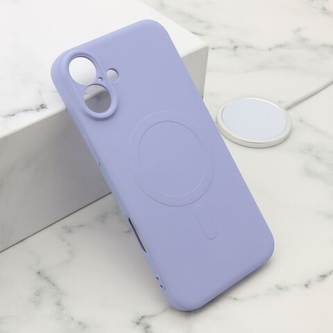 Zastitna futrola VELVET TOUCH MagSafe - iPhone 16 Plus (6.7) ljubicasta (MS).