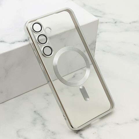 Zastitna futrola CAMERA PROTECT MAGSAFE - Samsung S936 Galaxy S25 Plus 5G srebrna (MS).