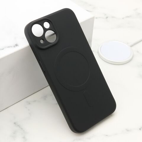 Zastitna futrola VELVET TOUCH MagSafe - iPhone 14 (6.1) crna (MS).