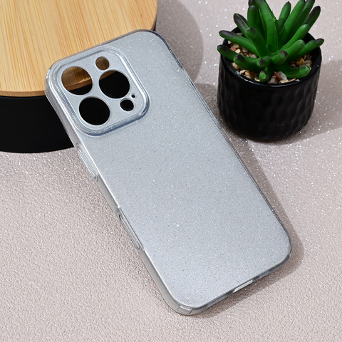 Zastitna futrola Sparkle Dust - iPhone 16 Pro srebrna.