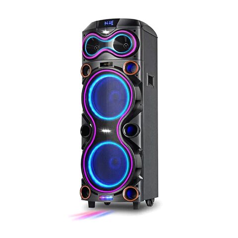 Zvucnik bluetooth NDR JT-1220 100W 2*12 inca sa dva mikrofona crni (MS).