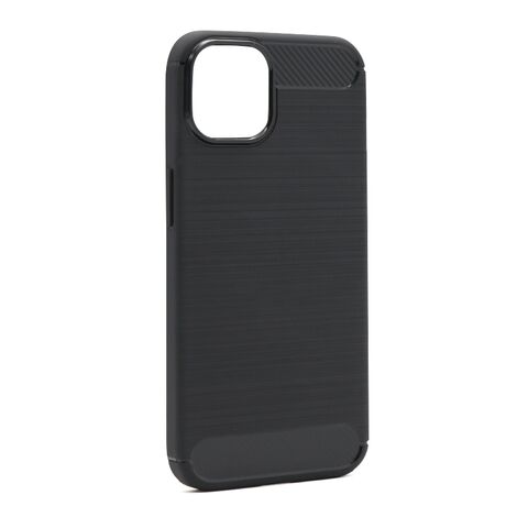 Zastitna silikonska futrola BRUSHED - iPhone 13 (6.1) crna (MS).