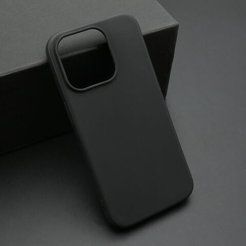 KOLOR silikonska futrola skin (ultra tanka) - iPhone 15 Pro (6.1) crna (MS).