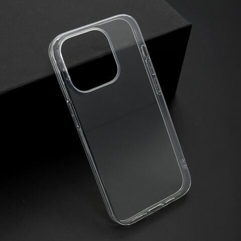 PROTECT silikonska futrola skin (ultra tanka) - iPhone 15 Pro (6.1) providna (bela) (MS).