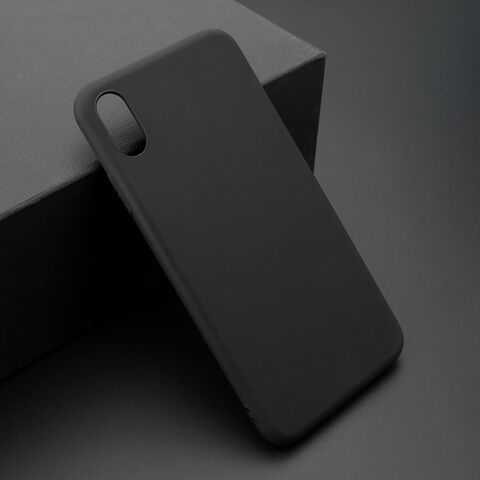 KOLOR silikonska futrola skin (ultra tanka) - iPhone XS Max crna (MS).