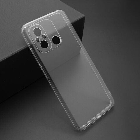 PROTECT silikonska futrola skin (ultra tanka) - Xiaomi Redmi 12C providna (bela) (MS).