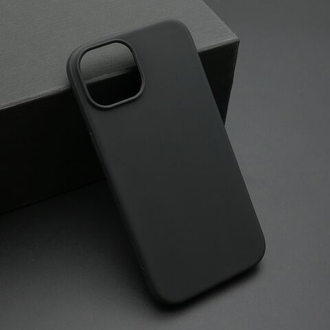KOLOR silikonska futrola skin (ultra tanka) - iPhone 15 crna (MS).