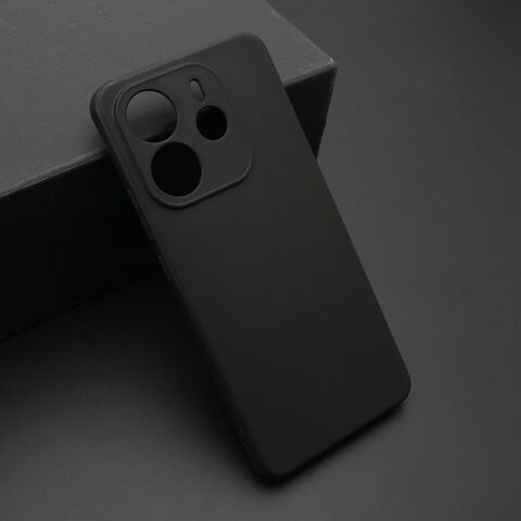 KOLOR silikonska futrola skin (ultra tanka) - Xiaomi Redmi Note 14 4G (Global) crna (MS).