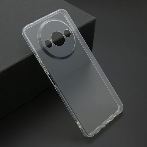 PROTECT silikonska futrola skin (ultra tanka) - Xiaomi Redmi A3/A3x providna (bela) (MS).