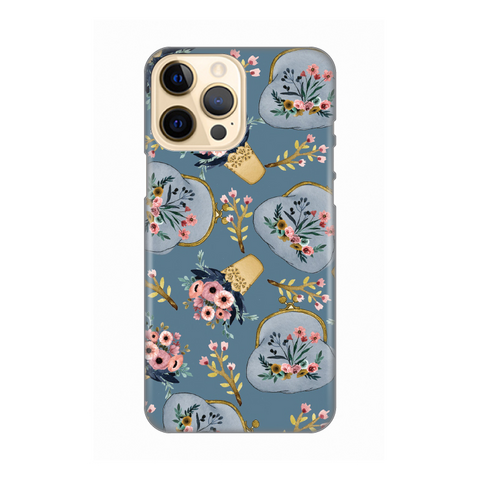 PRINT silikonska futrola - iPhone 13 Pro Max 6.7 Retro Blue.