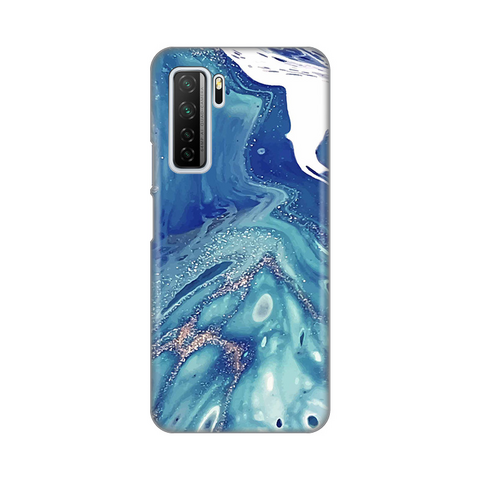 PRINT silikonska futrola - Huawei P40 Lite Blue Marble.