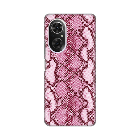 PRINT silikonska futrola - Huawei Nova 9 SE/Honor 50 SE Pink Snake.