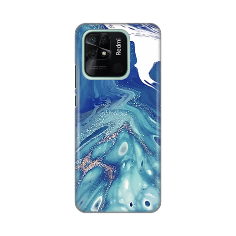 PRINT silikonska futrola - Xiaomi Redmi 10C Blue Marble.