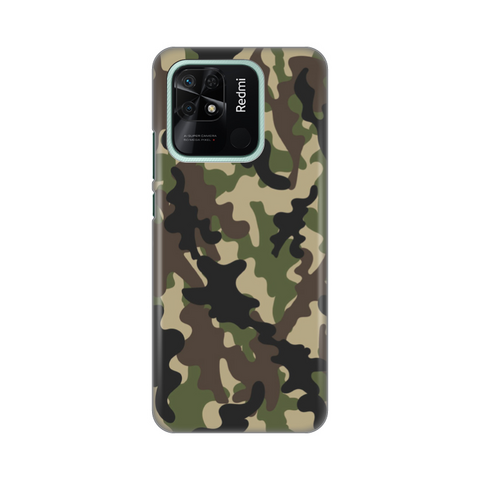 PRINT silikonska futrola skin (ultra tanka) - Xiaomi Redmi 10C Army SMB.