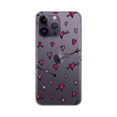 PRINT silikonska futrola skin (ultra tanka) - iPhone 14 Pro Max 6.7 Heart Pattern.