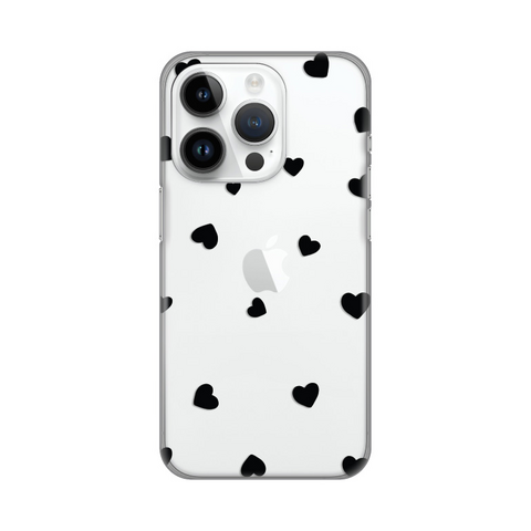 PRINT silikonska futrola skin (ultra tanka) - iPhone 14 Pro Hearts.