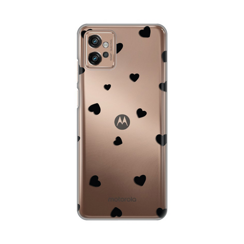 PRINT silikonska futrola skin (ultra tanka) - Motorola Moto G32 Hearts.