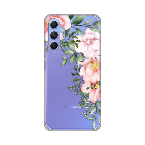 PRINT silikonska futrola skin (ultra tanka) - Samsung Galaxy A34 5G 5G Gentle Rose Pattern.