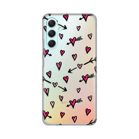 PRINT silikonska futrola skin (ultra tanka) - Samsung Galaxy A34 5G 5G Heart Pattern.