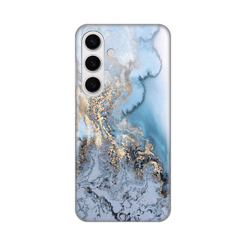 PRINT silikonska futrola - Samsung S921B Galaxy S24 Blue Gold Marble.