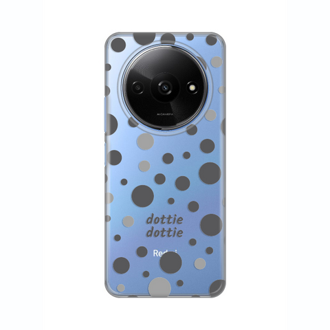 PRINT silikonska futrola skin (ultra tanka) - Xiaomi Redmi A3 Dottie Dottie Gray.