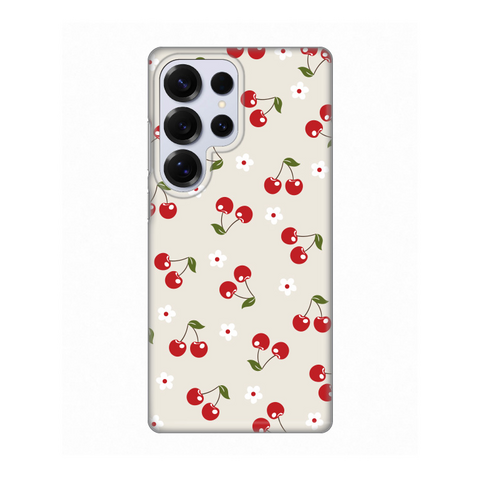 PRINT silikonska futrola - Samsung S938 Galaxy S25 Ultra Cherry and Flowers.