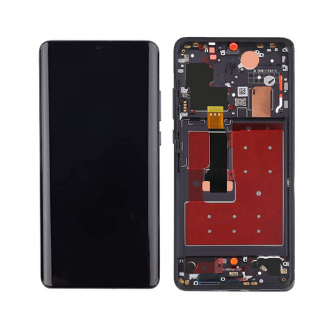 LCD ekran (displej) - Huawei P30 PRO+touch screen crni+frame Black CHO.