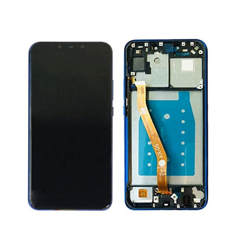 LCD ekran (displej) - Huawei Mate 20 Lite+touch screen crni+frame plavi.