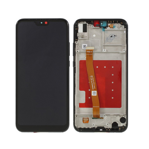 LCD ekran (displej) - Huawei P20 Lite +touch screen crni+frame crni.