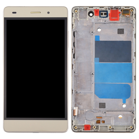 LCD ekran (displej) - Huawei P8 Lite + touchscreen + okvir Gold.