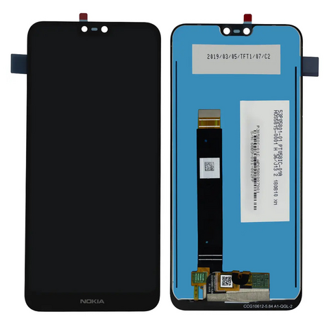 LCD ekran (displej) - Nokia 7.1 + touchscreen crni.