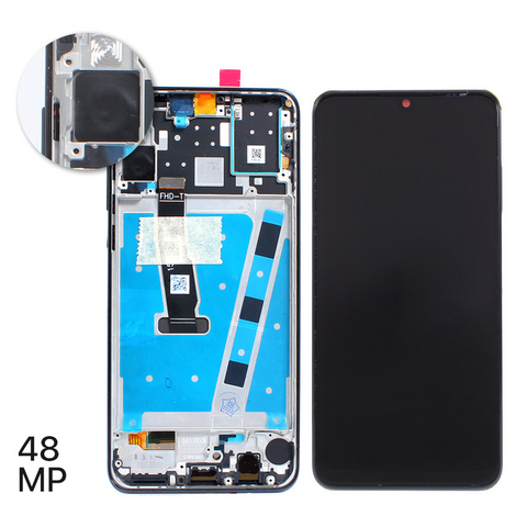 LCD ekran (displej) - Huawei P30 Lite + touchscreen + okvir crni CHO (Version 48MP).