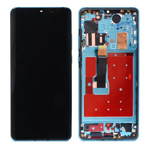 LCD ekran (displej) - Huawei P30 PRO + touchscreen crni + okvir Aurora Blue OEM.