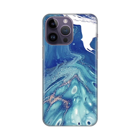 PRINT silikonska futrola - iPhone 14 Pro Max 6.7 Blue Marble.