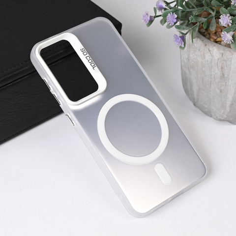 Zastitna futrola Magsafe providna - Samsung S931 Galaxy S25 5G srebrna.