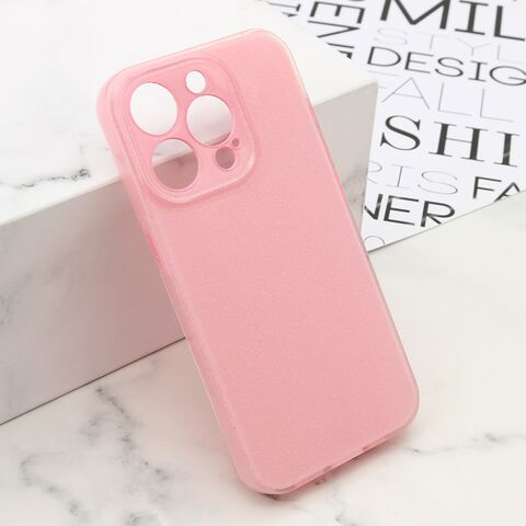 Zastitna futrola GLOW SHINING - iPhone 15 Pro (6.1) svetlo roze (MS).