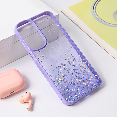 Zastitna futrola okvir Glitter - Samsung A165F Galaxy A16 ljubicasta.
