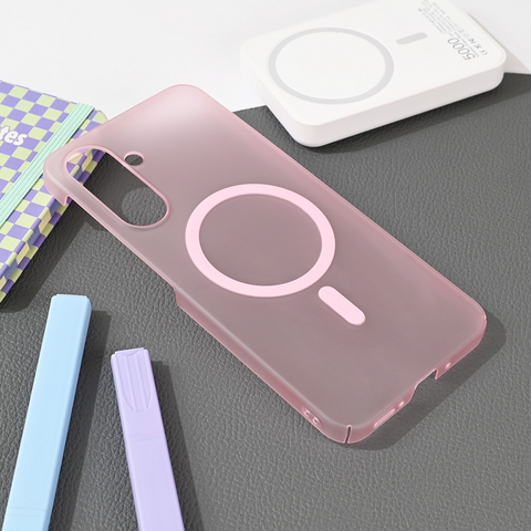 Zastitna futrola Magsafe mat PC - Samsung A266 Galaxy A26 5G roze.