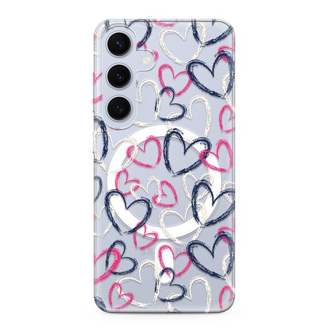 Zastitna futrola silikonska print MagSafe - Samsung S921 Galaxy S24 5G heart (MS).