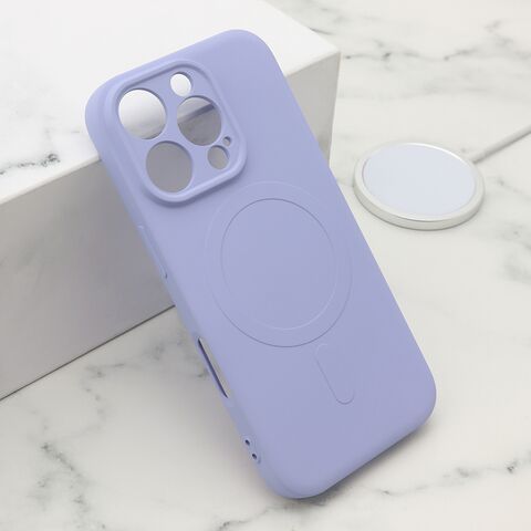 Zastitna futrola VELVET TOUCH MagSafe - iPhone 16 Pro (6.3) ljubicasta (MS).