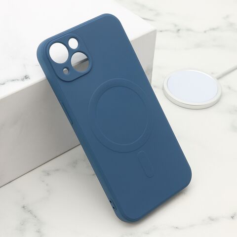 Zastitna futrola VELVET TOUCH MagSafe - iPhone 13 (6.1) plava (MS).