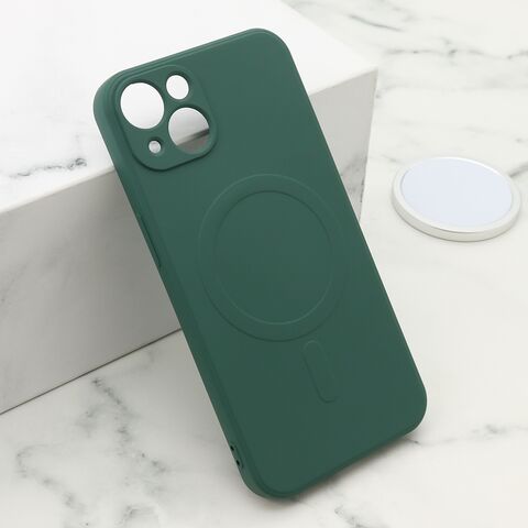 Zastitna futrola VELVET TOUCH MagSafe - iPhone 13 (6.1) tamno zelena (MS).