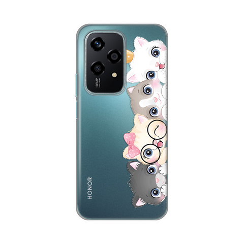 PRINT silikonska futrola skin (ultra tanka) - Huawei Honor 200 Lite Cats.