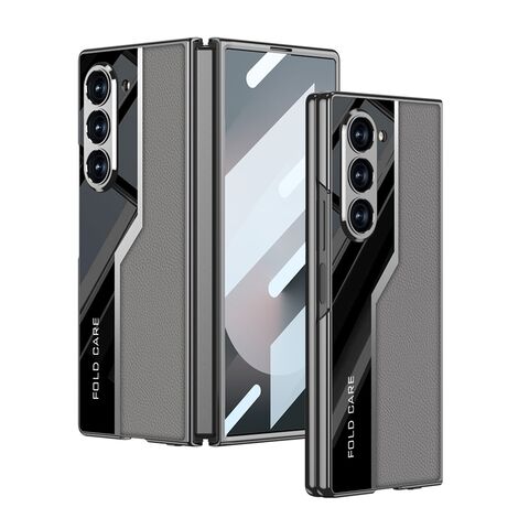 Zastitna futrola LEATHER STYLE - Samsung Galaxy Z Fold 6 5G siva (GKK case) (MS).