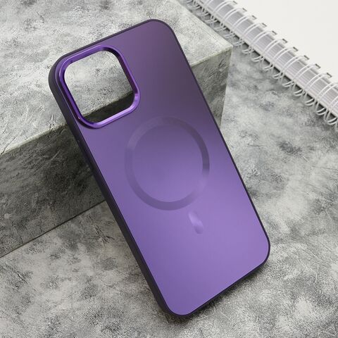 Zastitna futrola COLOR METAL MagSafe - iPhone 13 Pro Max (6.7) ljubicasta (MS).