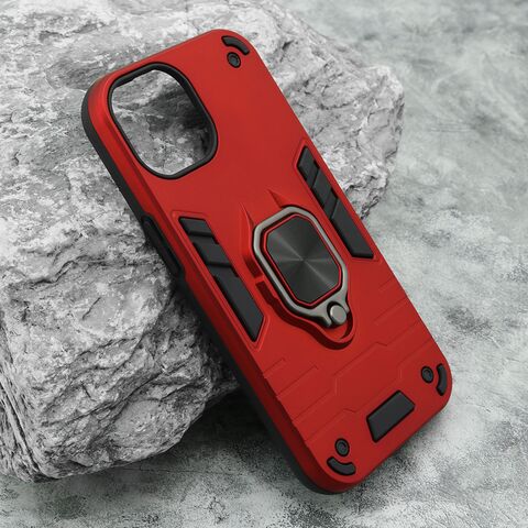Zastitna futrola Square Ring - iPhone 15 crvena (MS).